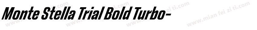 Monte Stella Trial Bold Turbo字体转换